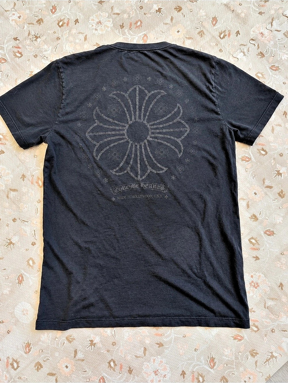 Chrome Hearts Men's Graphic Short Sleeve Tee in Black